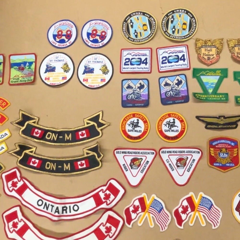 🏍️ GWRRA / Gold Wing Riders Patch Collection – 
               42 Piece Lot